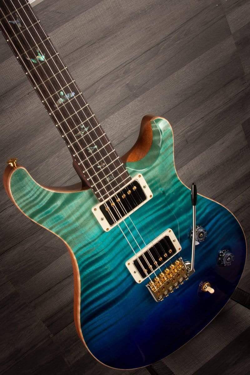 PRS Wood Library Custom 22 Blue Fade - solid Rosewood neck - MusicStreet