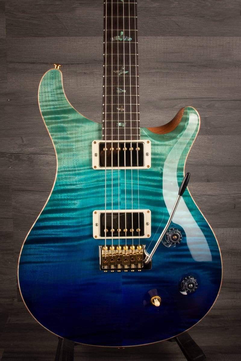 PRS Wood Library Custom 22 Blue Fade - solid Rosewood neck - MusicStreet