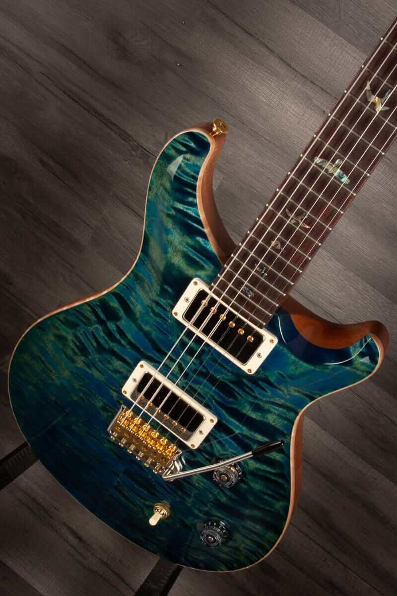 PRS Wood Library Custom 22 River Blue Quilt top - solid Rosewood neck - MusicStreet