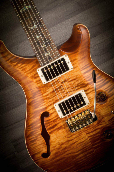 PRS Wood Library Custom 22 Semi Hollow - Copperhead Burst #250594