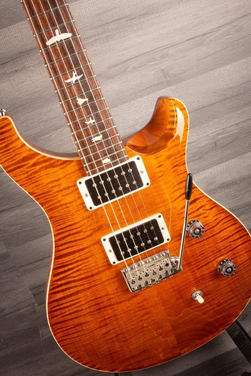 USED PRS CE24 Gloss Flame - Amber - MusicStreet