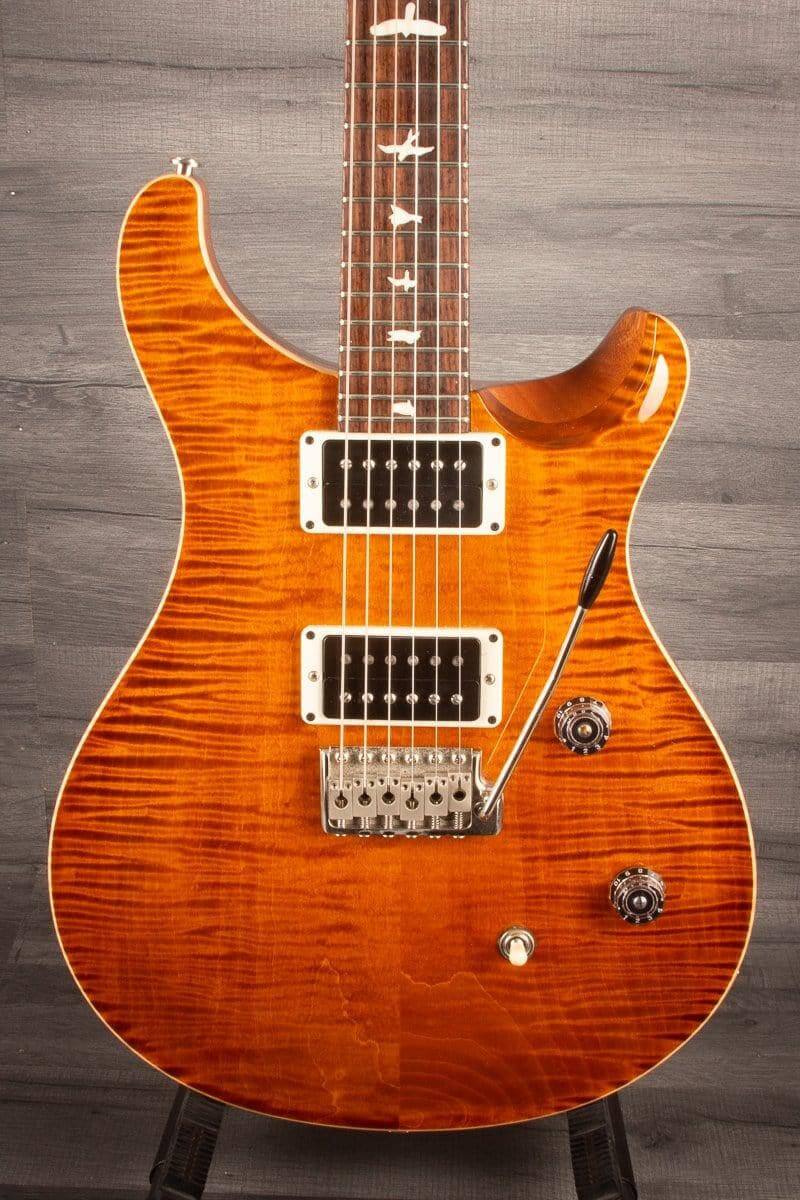 USED PRS CE24 Gloss Flame - Amber - MusicStreet