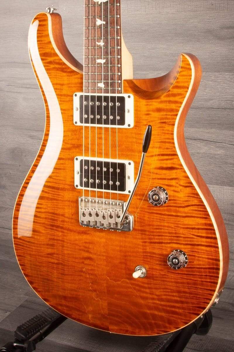 USED PRS CE24 Gloss Flame - Amber - MusicStreet