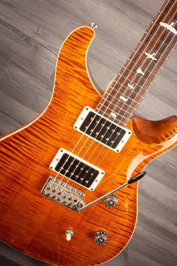 USED PRS CE24 Gloss Flame - Amber - MusicStreet