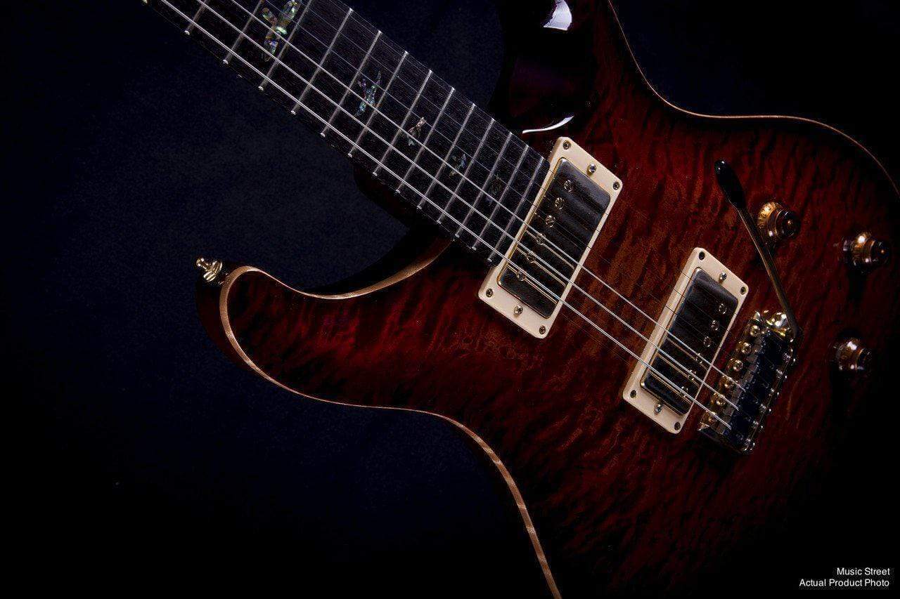 USED - PRS Custom 22 Artist Pack, Dark Cherry Sunburst Quilt, 2002