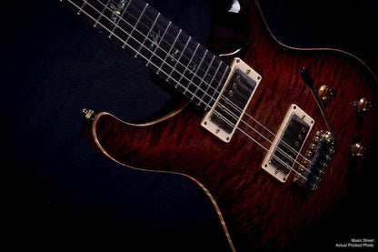 USED - PRS Custom 22 Artist Pack, Dark Cherry Sunburst Quilt, 2002
