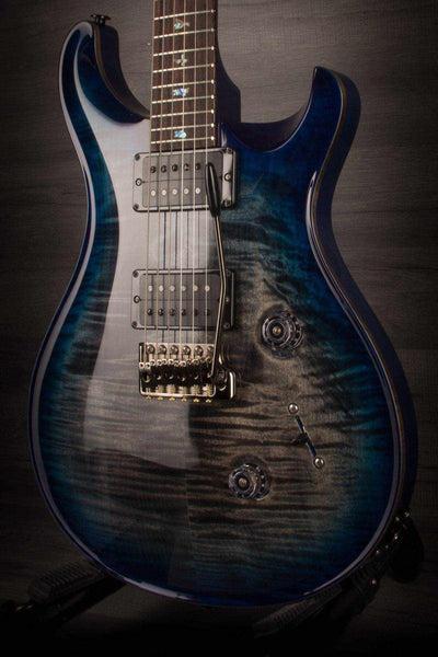 USED - PRS Custom 24 Wood Library Charcoal Blueburst S#236691