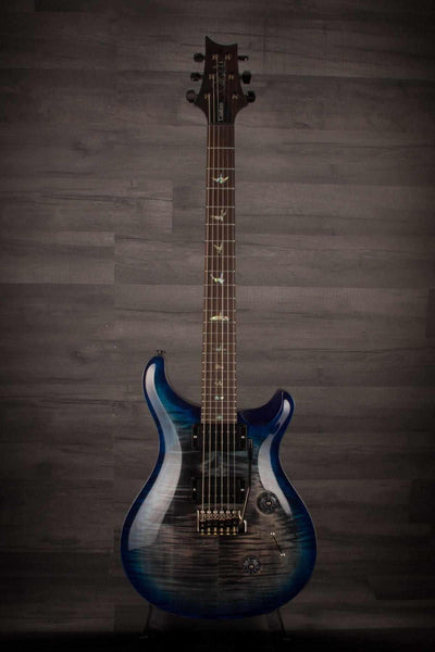 USED - PRS Custom 24 Wood Library Charcoal Blueburst S#236691