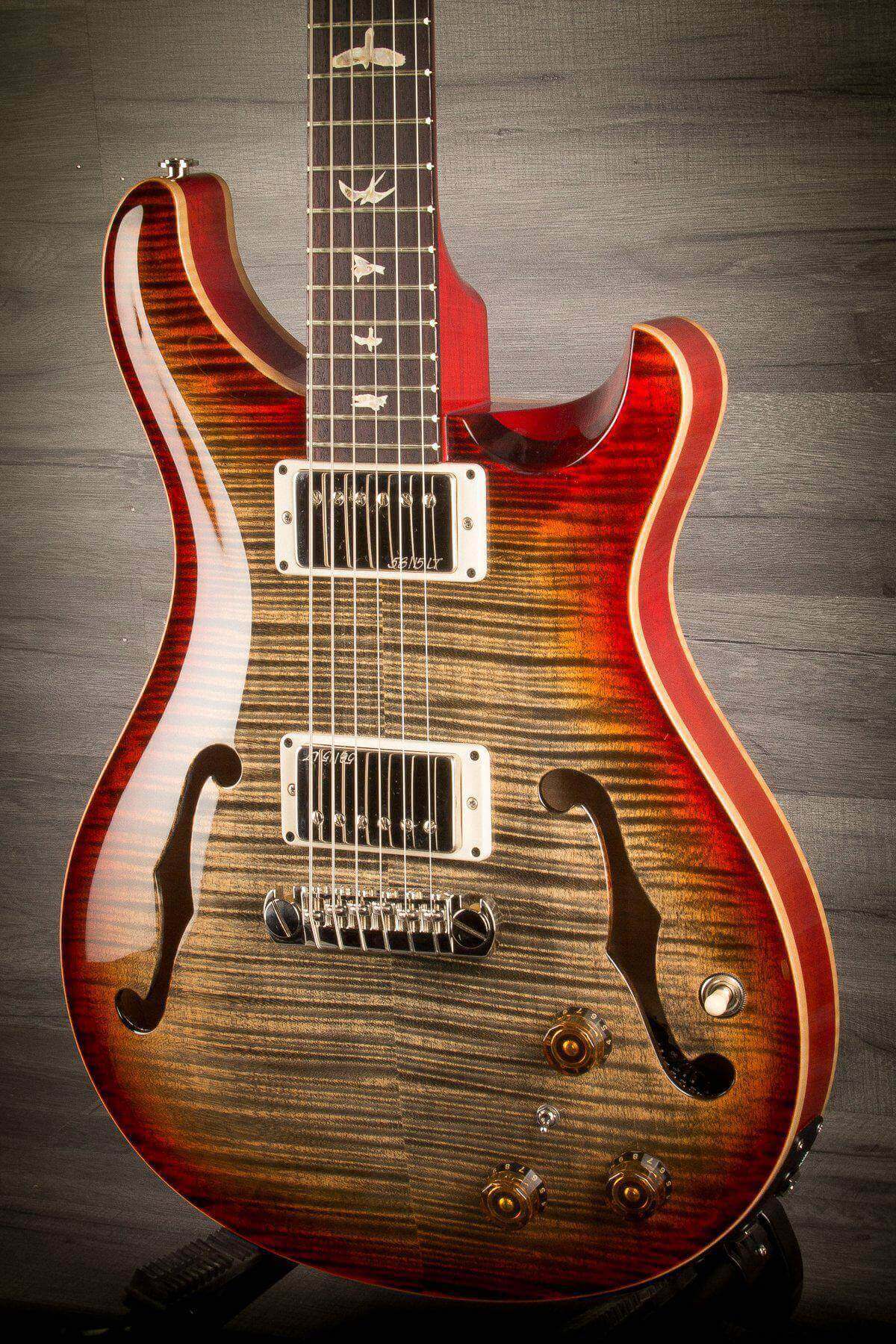 USED - PRS Hollowbody II Piezo - Burnt Maple Leaf