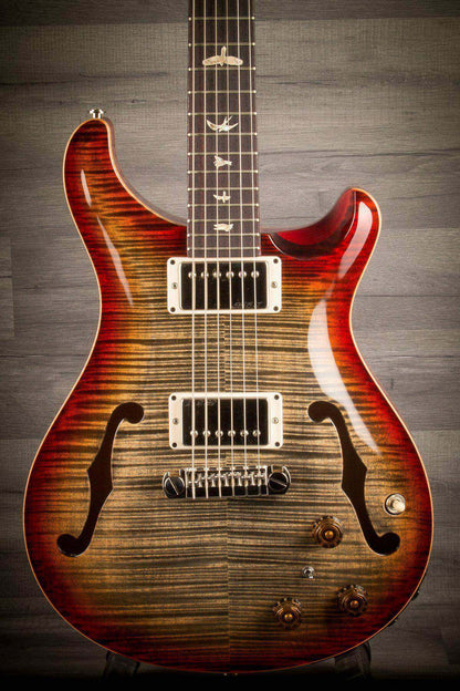 USED - PRS Hollowbody II Piezo - Burnt Maple Leaf