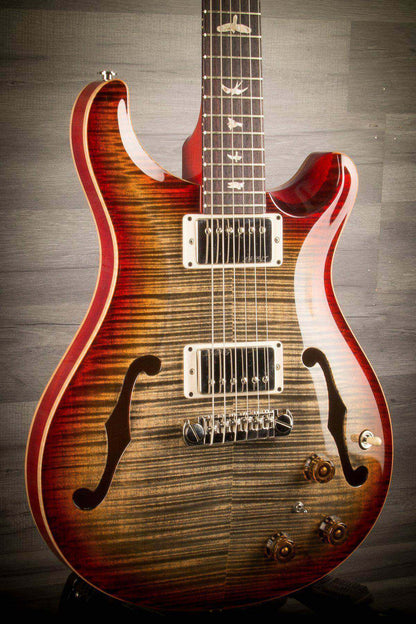 USED - PRS Hollowbody II Piezo - Burnt Maple Leaf