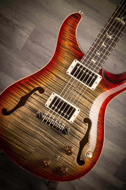 USED - PRS Hollowbody II Piezo - Burnt Maple Leaf