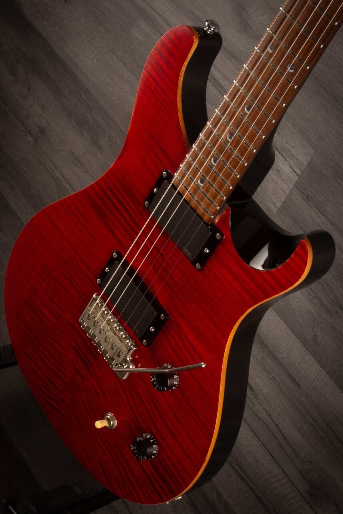 USED PRS SE Custom 22 - Satin Red stained (EMG Pickups) - MusicStreet