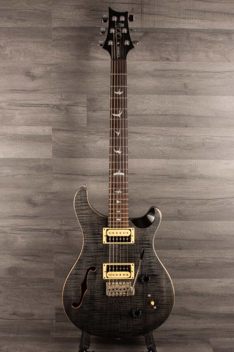 USED - PRS SE Custom 22 Semi Hollow Grey Black - 2018 model - MusicStreet