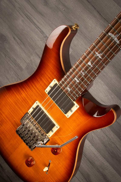 USED - PRS Se Custom 24 Floyd w/ EMG pickups(Tobacco sunburst)