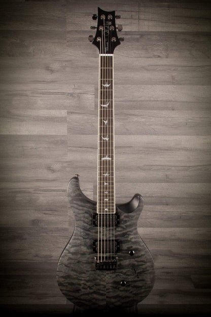USED - PRS SE Stealth Mark Holcomb Satin Quilt Ltd - GREY BLACK