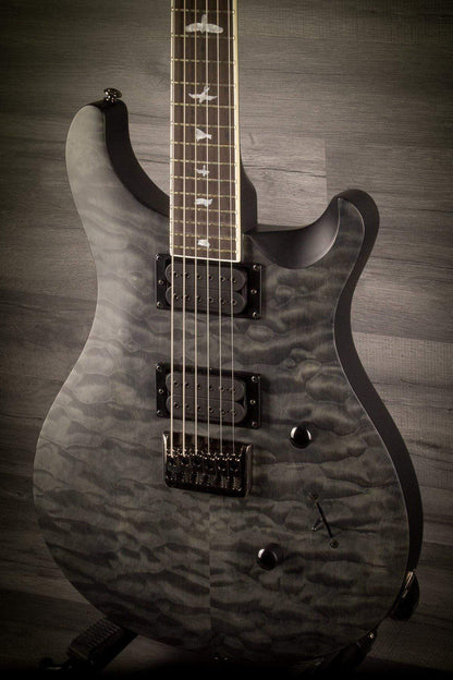 USED - PRS SE Stealth Mark Holcomb Satin Quilt Ltd - GREY BLACK