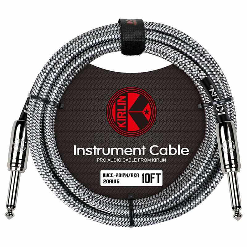 KIRLIN FABRIC 10' STRAIGHT BLACK 10 Ft cable