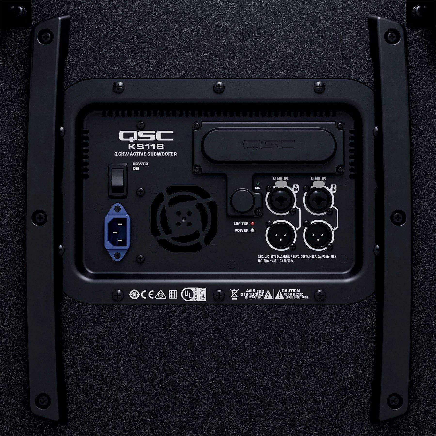Qsc KS118 18" Active Subwoofer