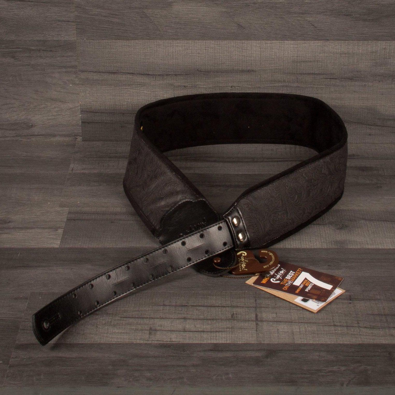 Righton Strap - Bassman B-Sandokan Black - Guitar Strap