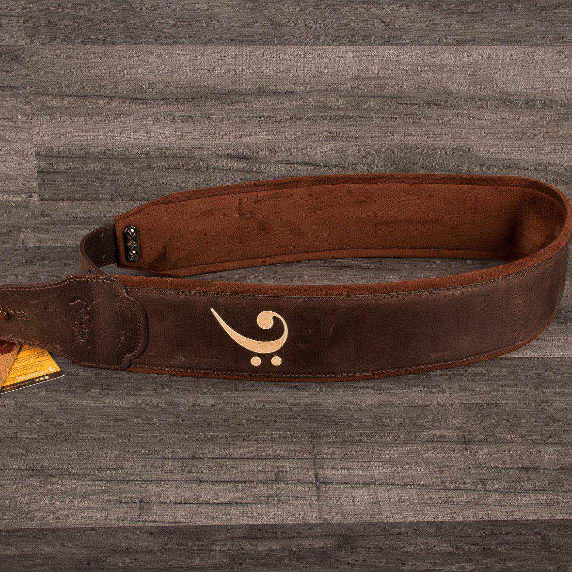 RightOn! Guitar Strap - Bassman Fakey in Brown