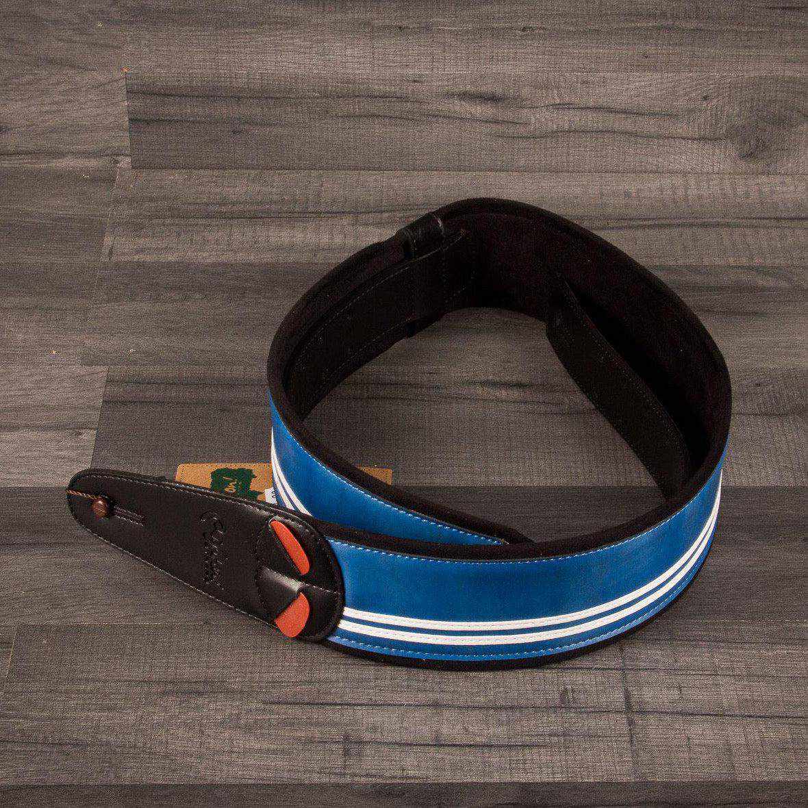 RightOn! Guitar Strap - Race (Blue)