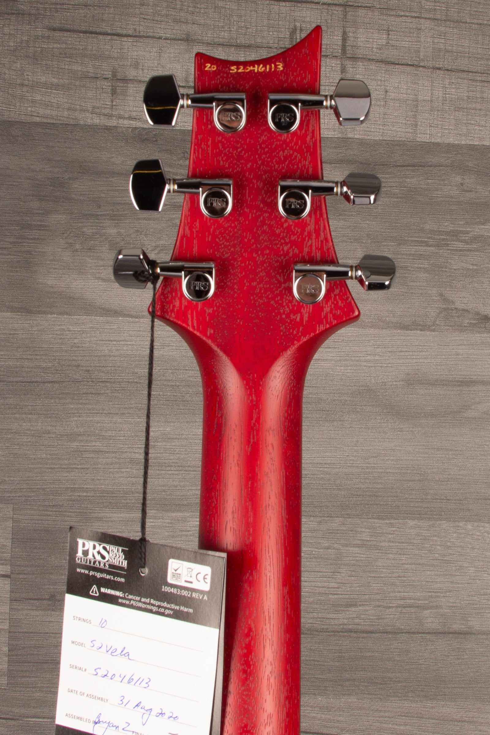 PRS S2 Vela Satin - Vintage Cherry - MusicStreet