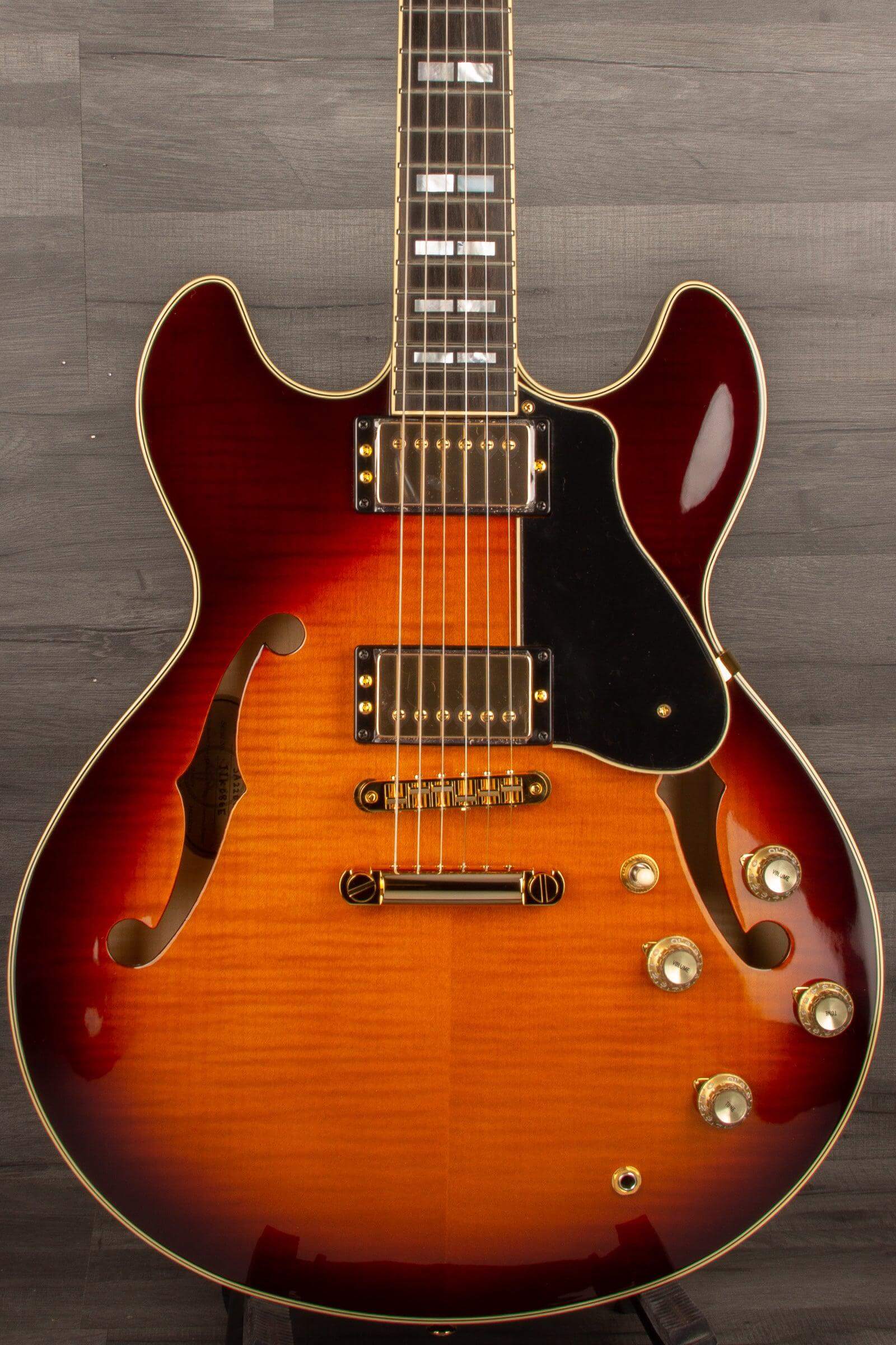 Yamaha SA2200 Semi Hollow Electric Guitar - Brown Sunburst