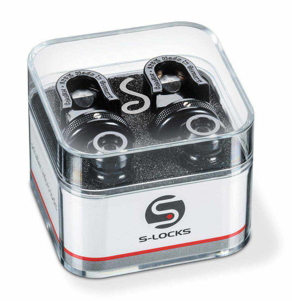 Schaller Strap Locks Guitar S-Lock Pair - Black