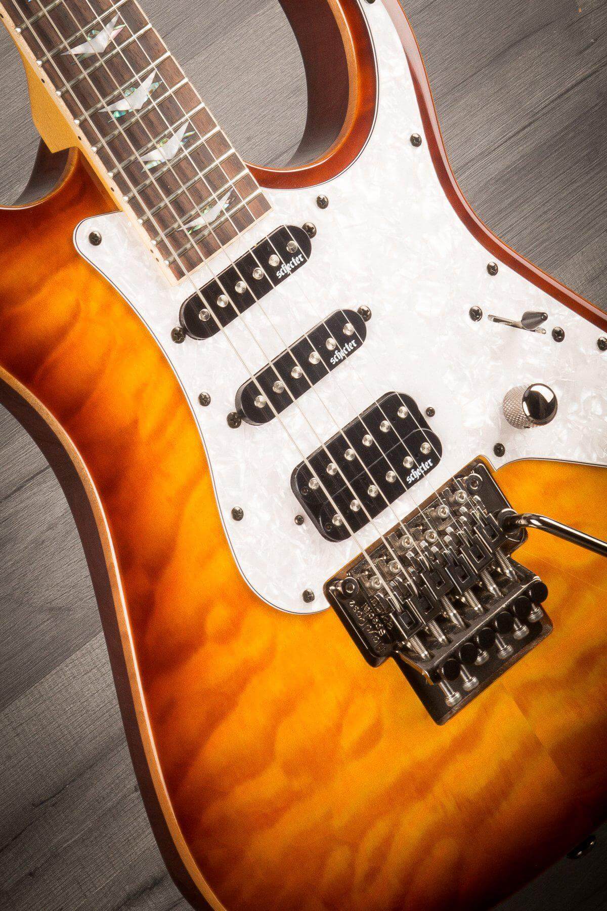 USED - Schecter Banshee 6 FR Extreme - Vintage Sunburst