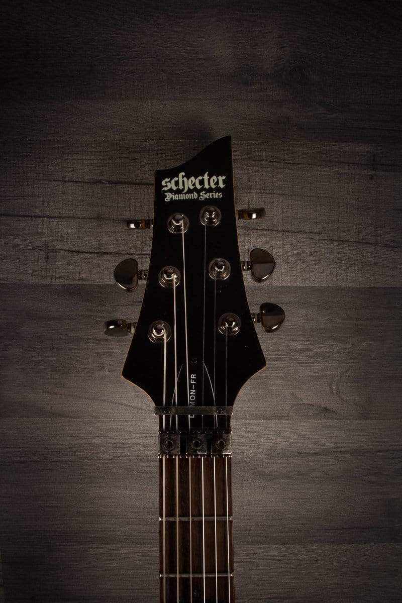 USED - Schecter Demon 6 FR - Aged Black Satin, inc Schecter hard case