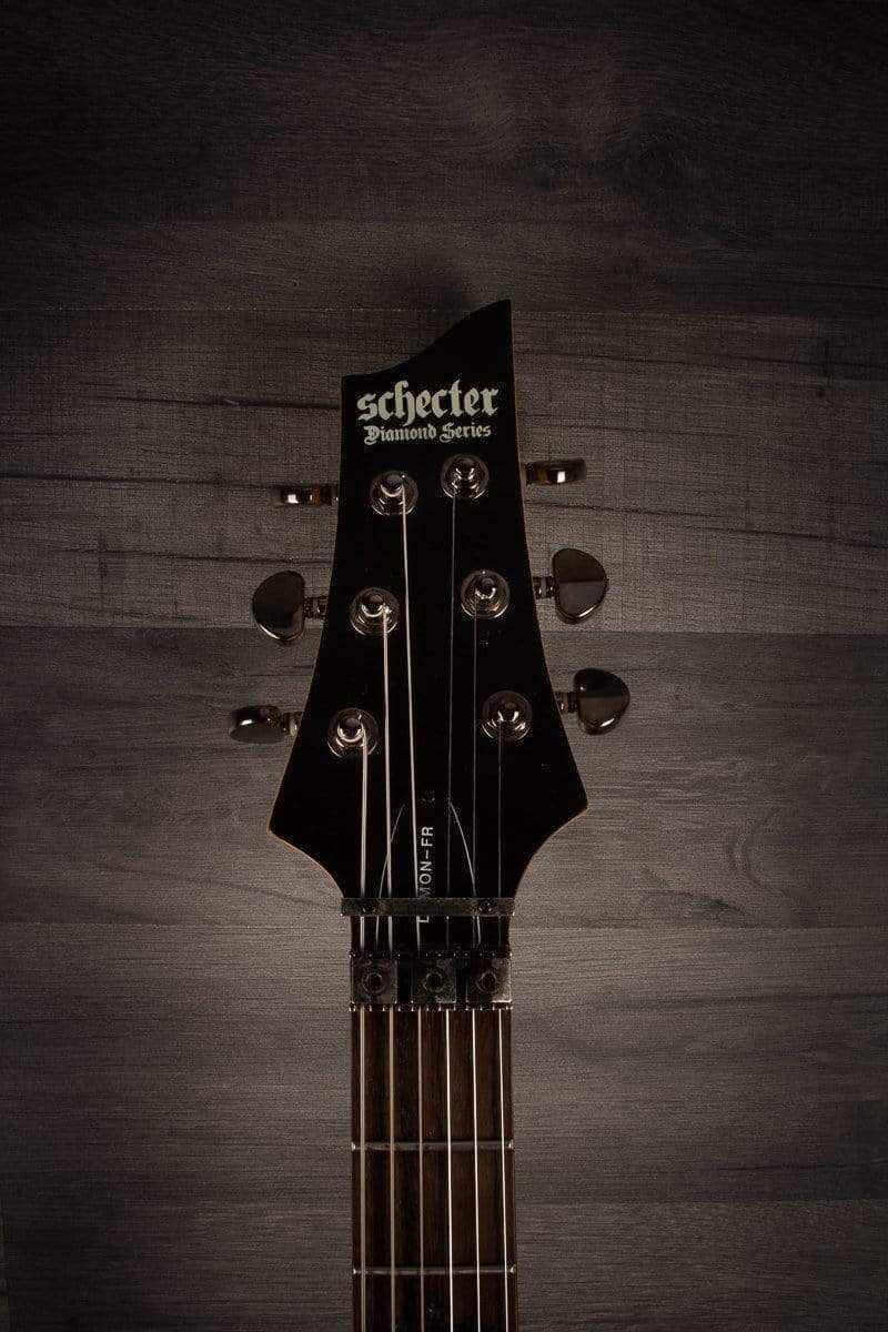 USED - Schecter Demon 6 FR - Aged Black Satin, inc Schecter hard case