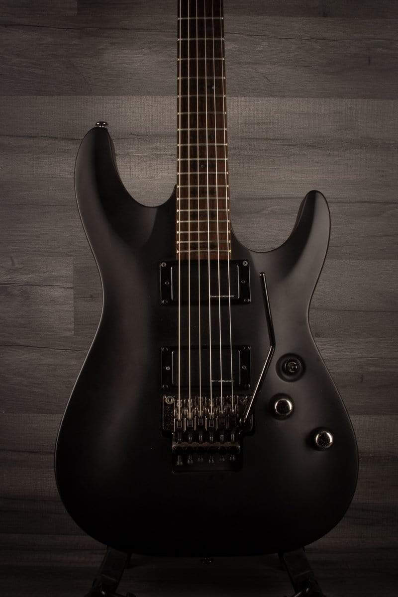 USED - Schecter Demon 6 FR - Aged Black Satin, inc Schecter hard case