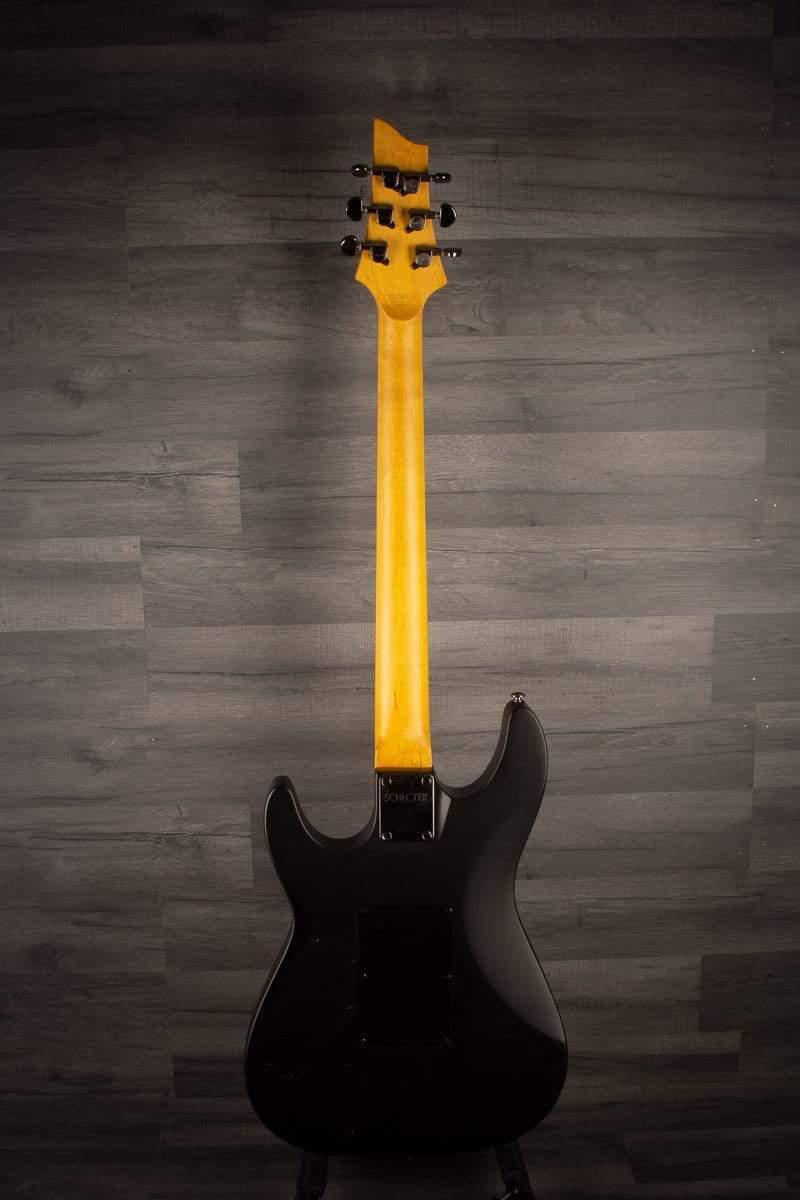 USED - Schecter Demon 6 FR - Aged Black Satin, inc Schecter hard case