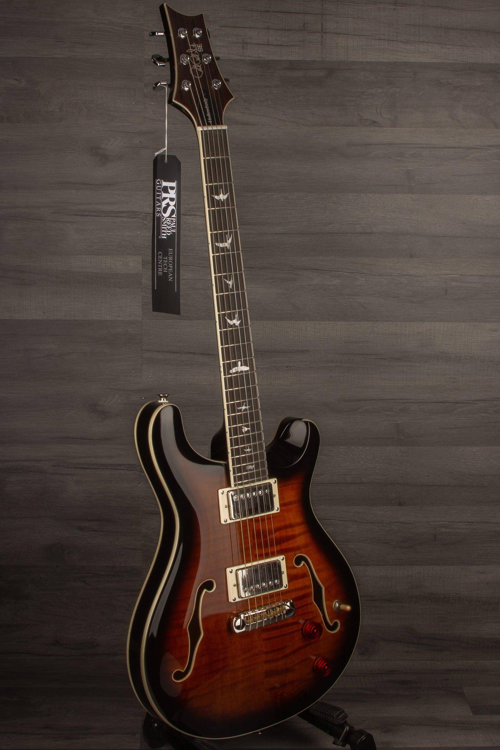 PRS SE Hollowbody II Black Gold Burst