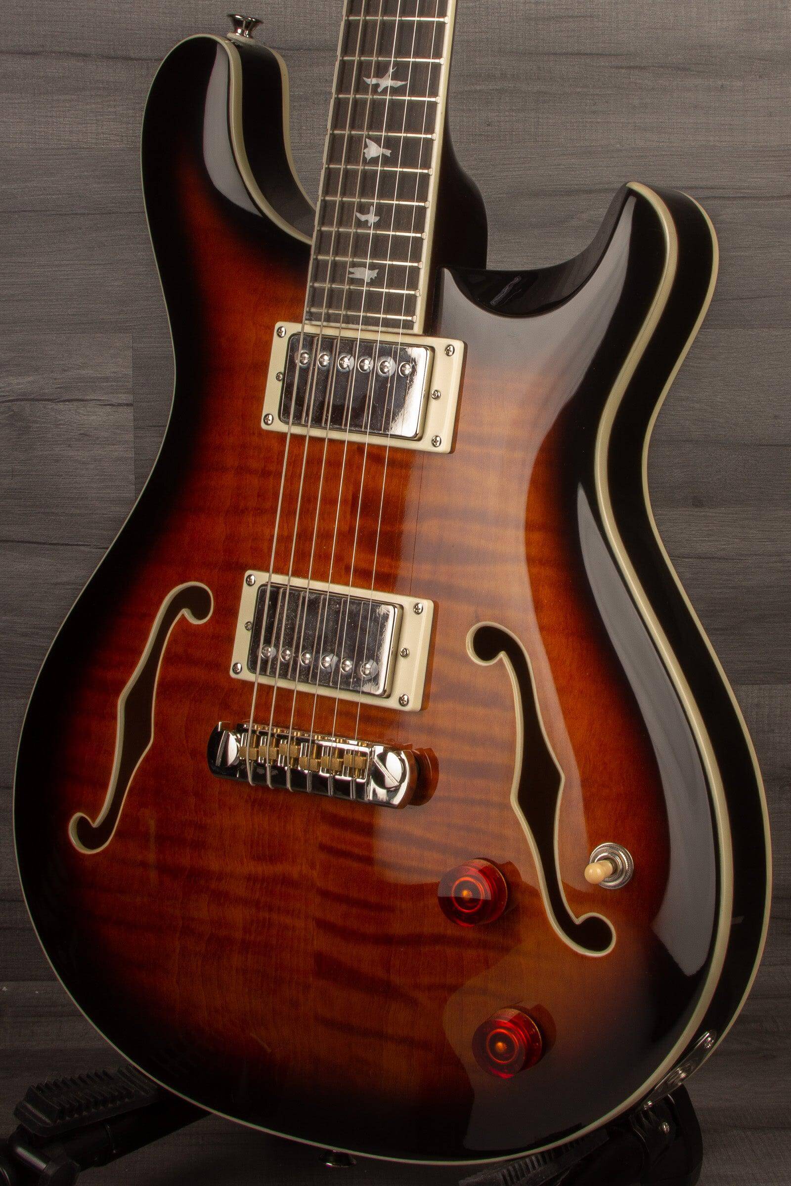 PRS SE Hollowbody II Black Gold Burst - MusicStreet