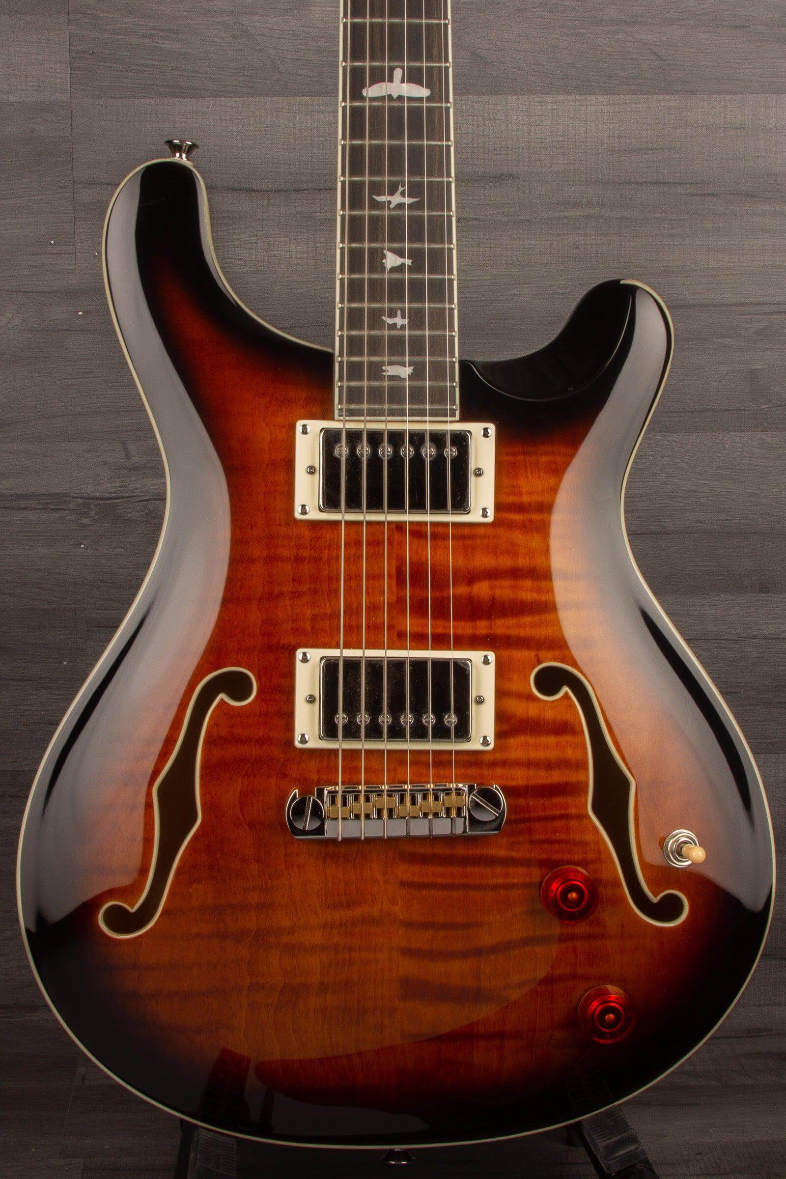 PRS SE Hollowbody II Black Gold Burst