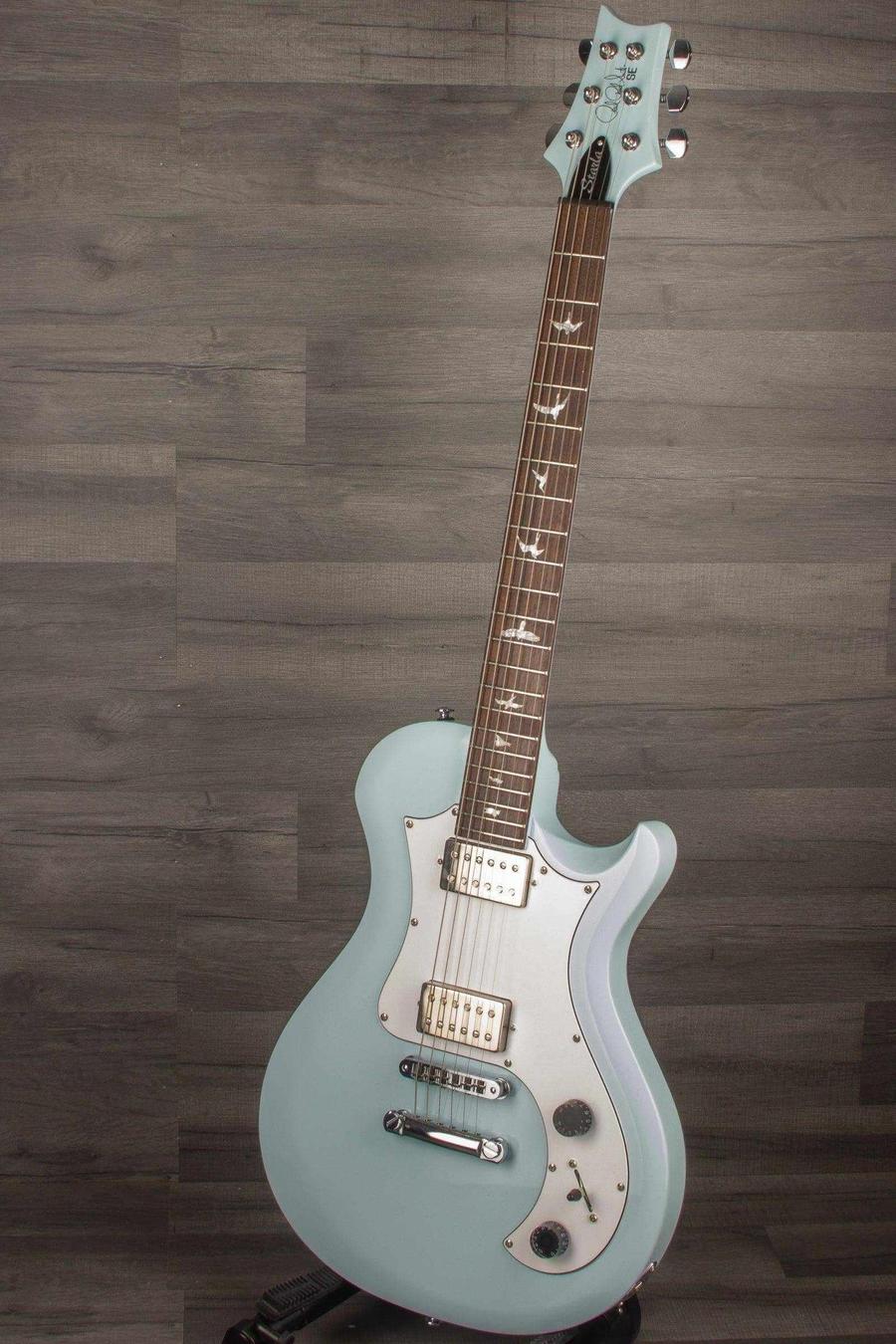 USED - PRS SE Starla in Powder Blue, featuring a distinctive design and original gig bag, excellent condition.