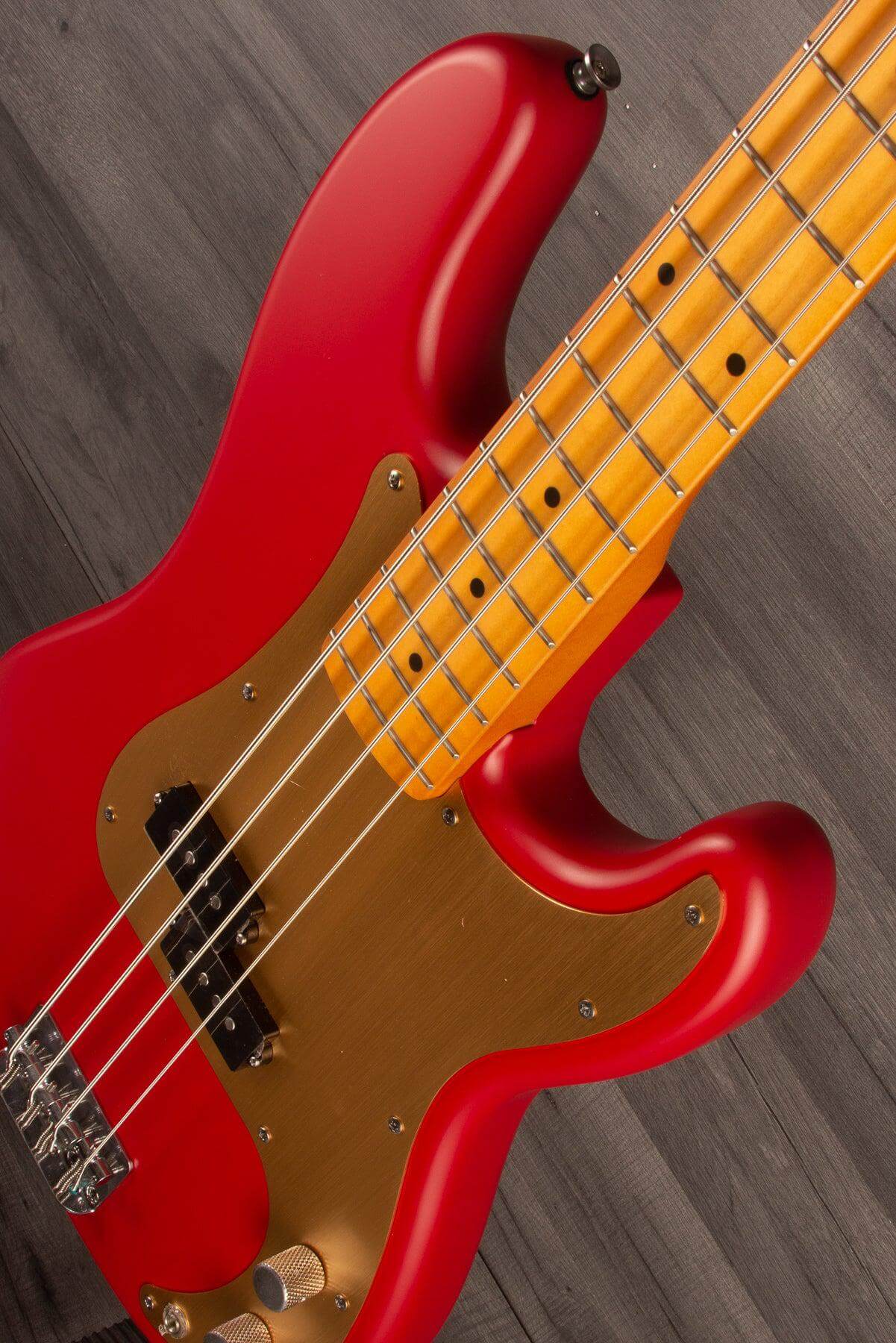 Squier 40th Anniversary P Bass Guitar - Vintage Edition Dakota Red