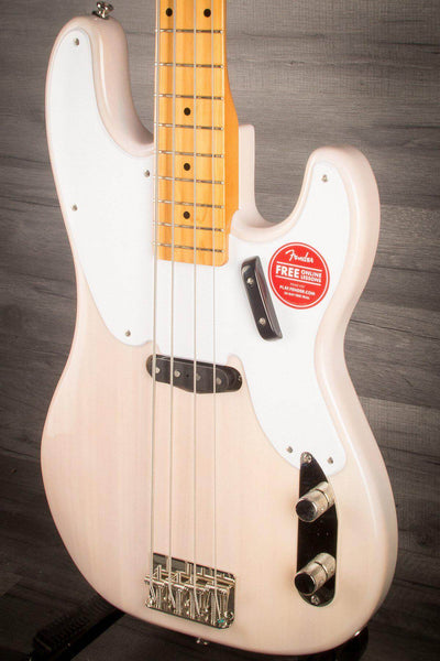 Squier Classic Vibe '50s Precision Bass Guitar in White Blonde