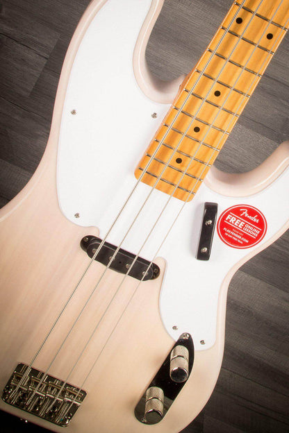 Squier Classic Vibe '50s Precision Bass Guitar in White Blonde