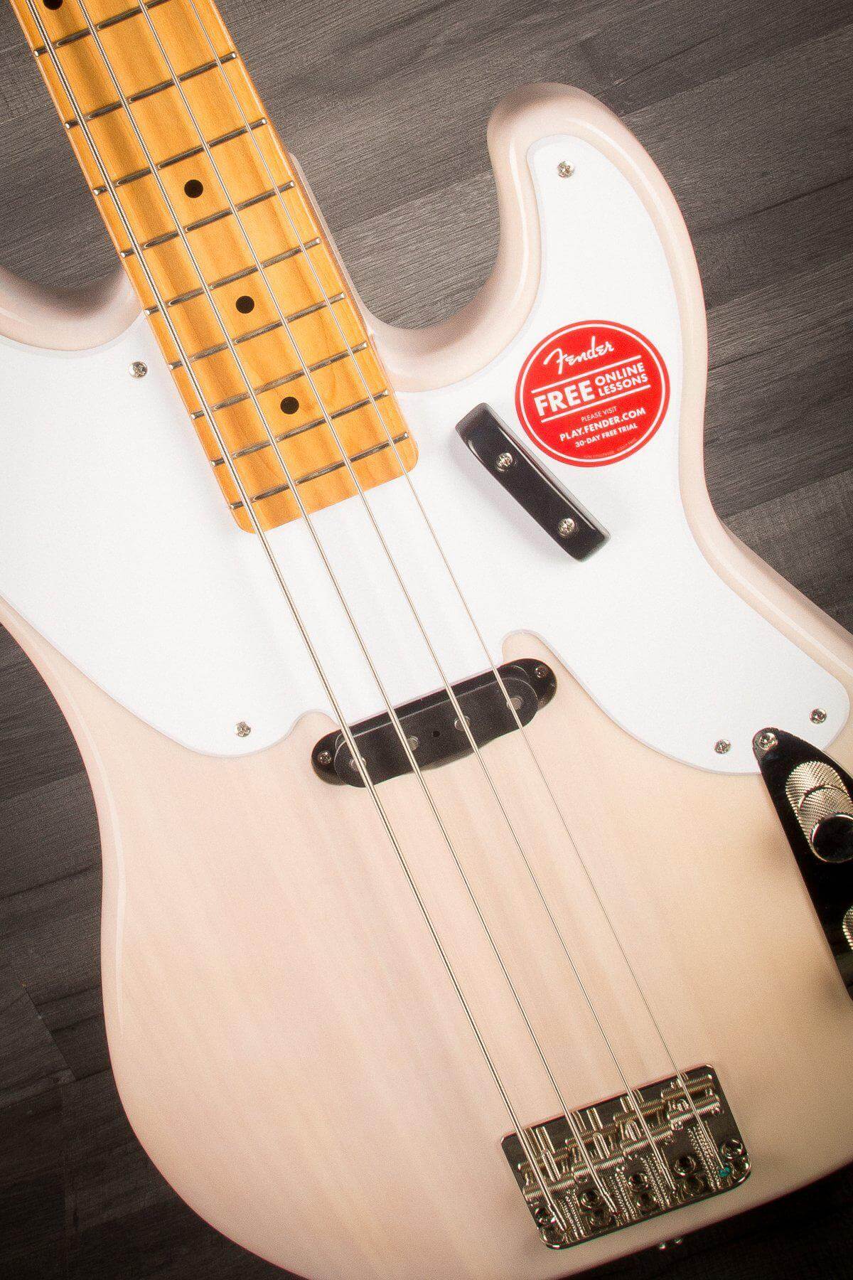 Squier Classic Vibe '50s Precision Bass Guitar in White Blonde