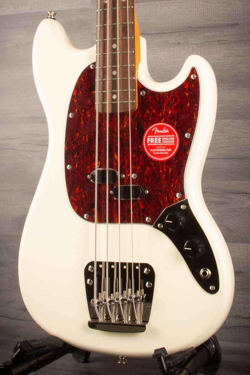 Squier Classic Vibe '60s Mustang Bass Guitar - Olympic White