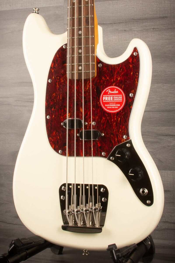 Squier Classic Vibe '60s Mustang Bass Guitar - Olympic White