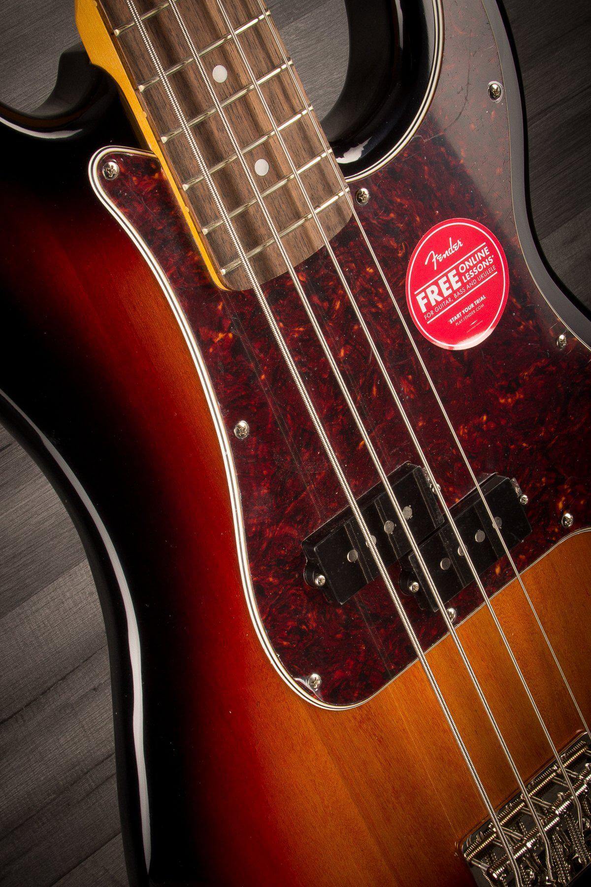Squier Classic Vibe '60s Precision Bass Guitar - 3 Colour Sunburst