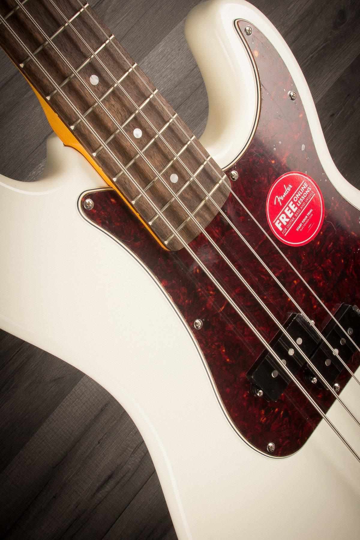 Squier Classic Vibe '60s Precision Bass Guitar - Olympic White