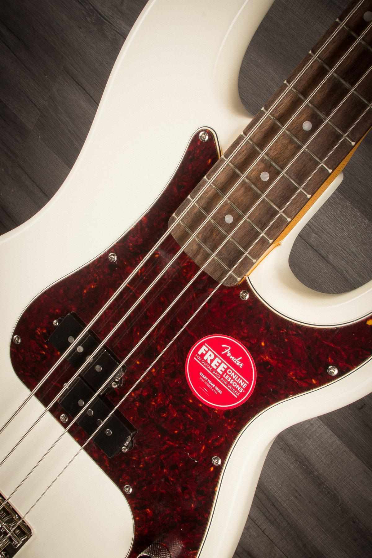 Squier Classic Vibe '60s Precision Bass Guitar - Olympic White
