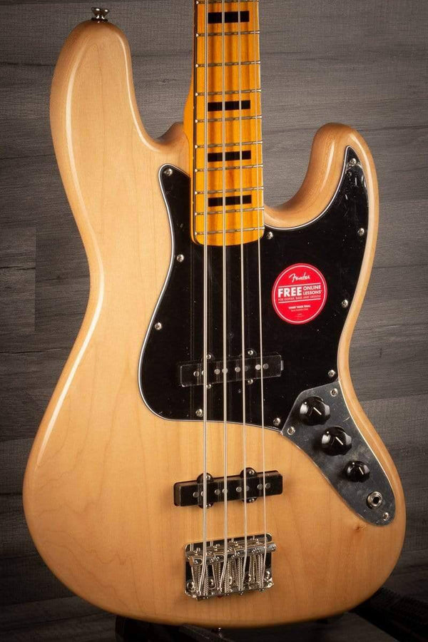 Squier Bass Guitar Squier Classic Vibe '70s Jazz Bass Natural