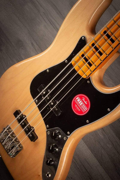 Squier Classic Vibe '70s Jazz Bass Guitar - Natural