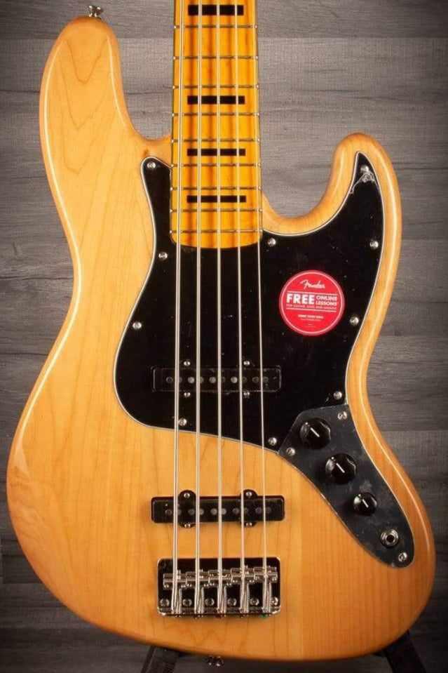 Squier Classic Vibe '70s Jazz V Bass Guitar - Natural